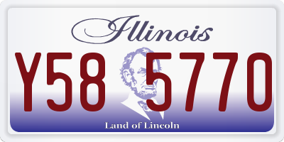 IL license plate Y585770
