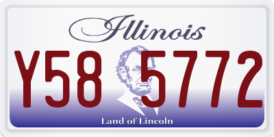 IL license plate Y585772