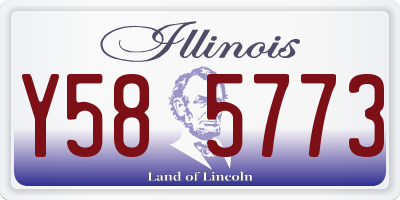 IL license plate Y585773