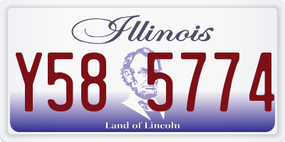 IL license plate Y585774