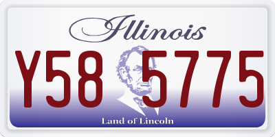 IL license plate Y585775