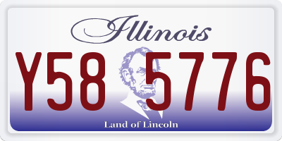 IL license plate Y585776