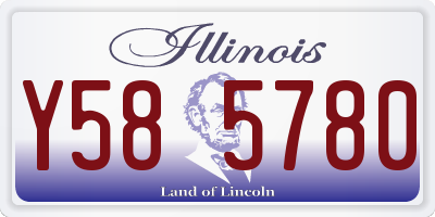 IL license plate Y585780