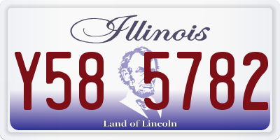 IL license plate Y585782