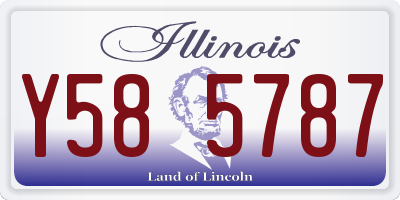IL license plate Y585787