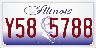 IL license plate Y585788