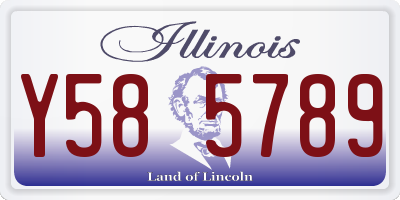 IL license plate Y585789