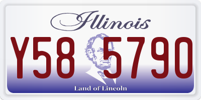 IL license plate Y585790