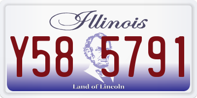 IL license plate Y585791