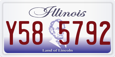 IL license plate Y585792
