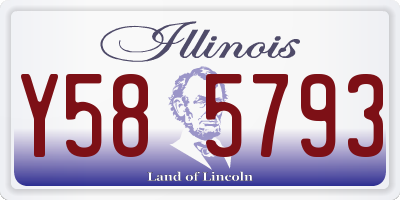 IL license plate Y585793