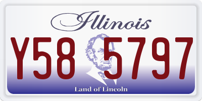 IL license plate Y585797