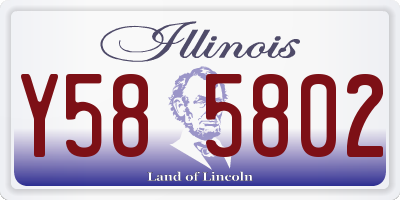 IL license plate Y585802