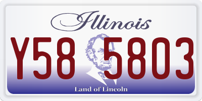 IL license plate Y585803