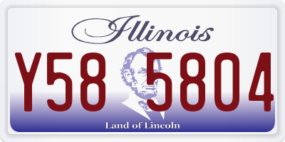 IL license plate Y585804