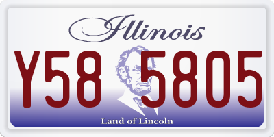 IL license plate Y585805