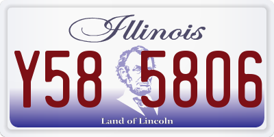 IL license plate Y585806