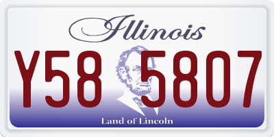IL license plate Y585807