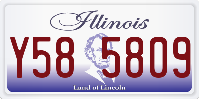 IL license plate Y585809