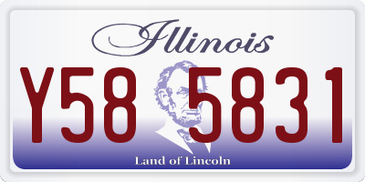 IL license plate Y585831