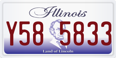 IL license plate Y585833