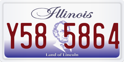 IL license plate Y585864