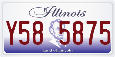 IL license plate Y585875