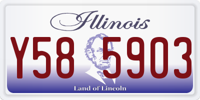 IL license plate Y585903