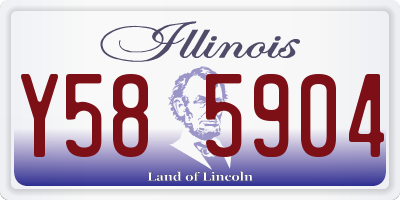 IL license plate Y585904