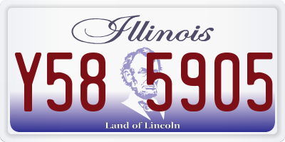 IL license plate Y585905
