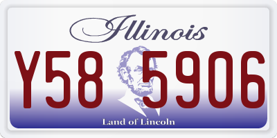 IL license plate Y585906