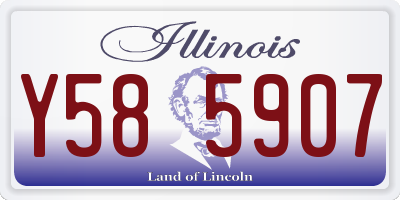 IL license plate Y585907