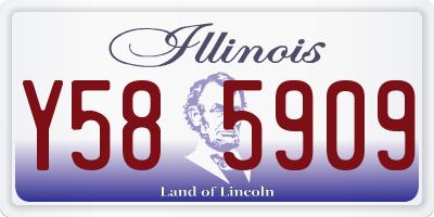 IL license plate Y585909