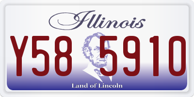IL license plate Y585910