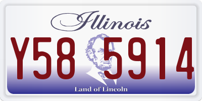 IL license plate Y585914