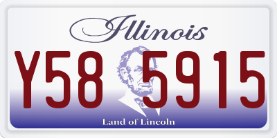 IL license plate Y585915