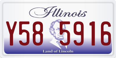 IL license plate Y585916