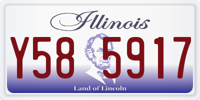 IL license plate Y585917