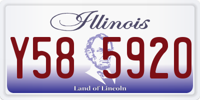 IL license plate Y585920