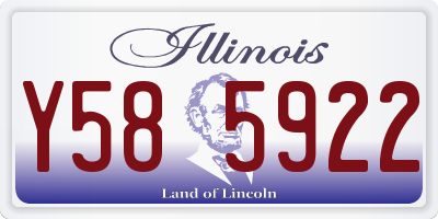 IL license plate Y585922