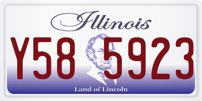 IL license plate Y585923