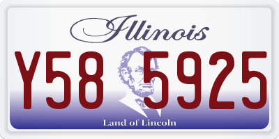 IL license plate Y585925