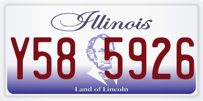 IL license plate Y585926