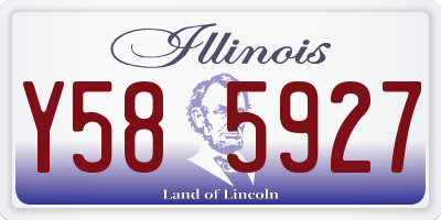 IL license plate Y585927