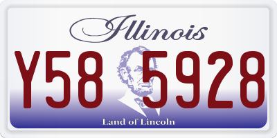 IL license plate Y585928
