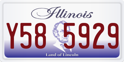 IL license plate Y585929