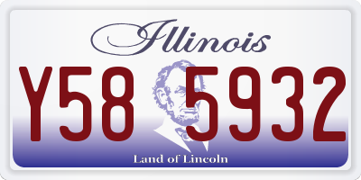 IL license plate Y585932