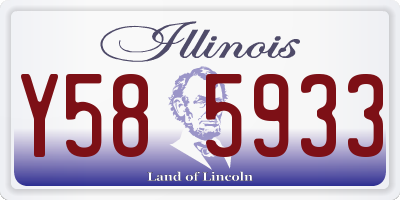 IL license plate Y585933