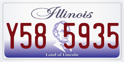 IL license plate Y585935