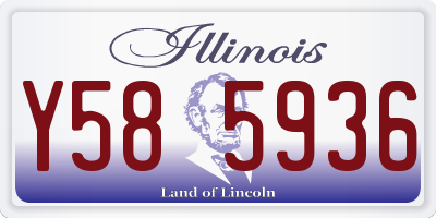 IL license plate Y585936